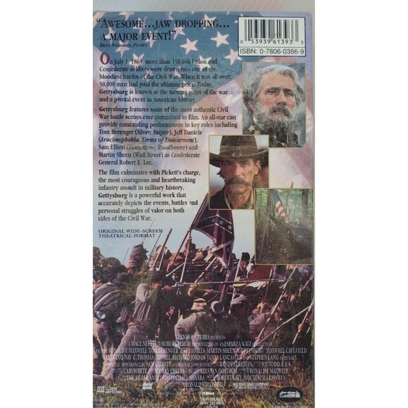 Gettysburg Tom Berenger Jeff Daniels Martin Sheen 2 Box Set 1993 VHS New Sealed - Picture 8 of 9